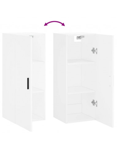 Mobile a Parete Bianco 34,5x34x90 cm