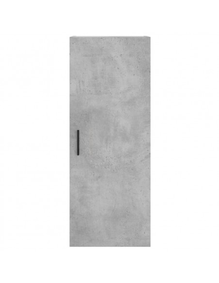 Mobile a Parete Grigio Cemento 34,5x34x90 cm