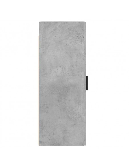Mobile a Parete Grigio Cemento 34,5x34x90 cm