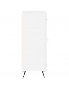 Credenza Bianca 69,5x34x90 cm in Legno Multistrato 2