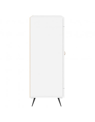 Credenza Bianca 69,5x34x90 cm in Legno Multistrato