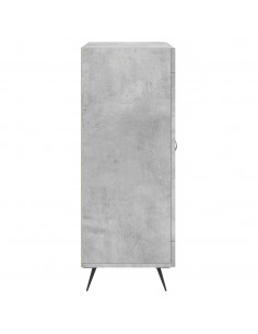 Credenza Grigio Cemento 69,5x34x90 cm in Legno Multistrato 2