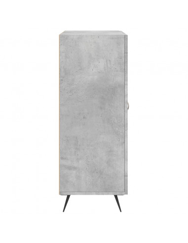 Credenza Grigio Cemento 69,5x34x90 cm in Legno Multistrato