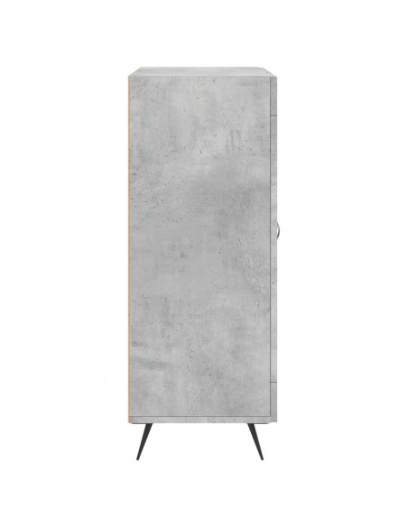 Credenza Grigio Cemento 69,5x34x90 cm in Legno Multistrato