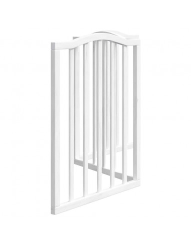 Cancello per Cani Pieghevole 3 Pannelli Bianco 150 cm Pioppo
