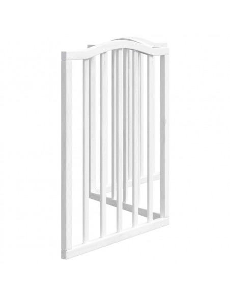 Cancello per Cani Pieghevole 3 Pannelli Bianco 150 cm Pioppo