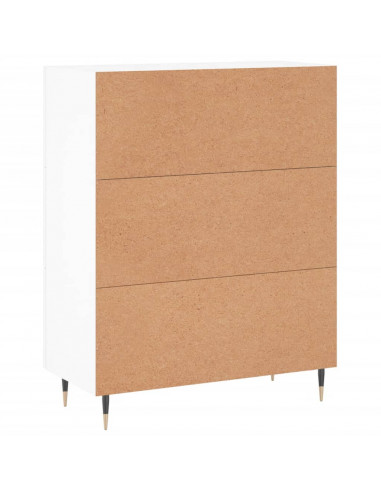Credenza Bianca 69,5x34x90 cm in Legno Multistrato