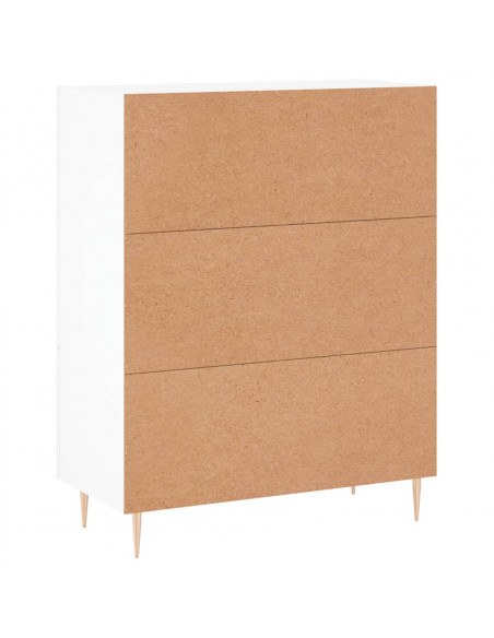 Credenza Bianca 69,5x34x90 cm in Legno Multistrato