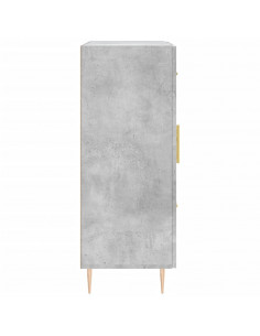 Credenza Grigio Cemento 69,5x34x90 cm in Legno Multistrato 2
