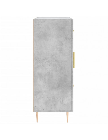Credenza Grigio Cemento 69,5x34x90 cm in Legno Multistrato
