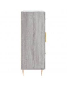 Credenza Grigio Sonoma 69,5x34x90 cm in Legno Multistrato 2