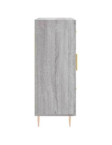 Credenza Grigio Sonoma 69,5x34x90 cm in Legno Multistrato