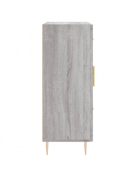 Credenza Grigio Sonoma 69,5x34x90 cm in Legno Multistrato