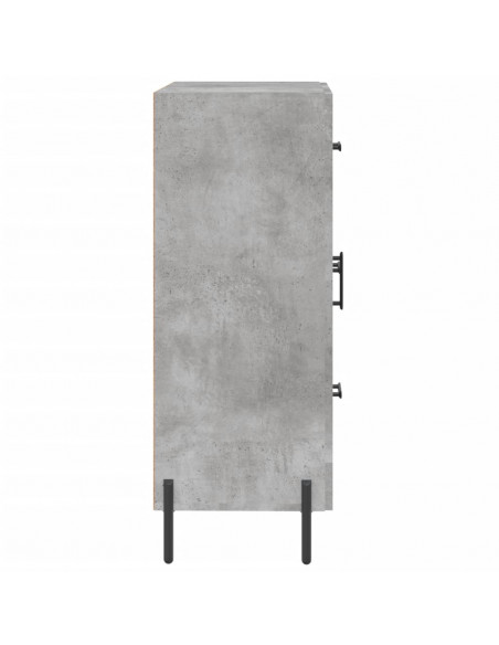 Credenza Grigio Cemento 69,5x34x90 cm in Legno Multistrato