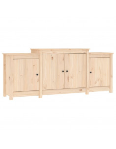 Credenza 164x37x68cm in Legno Massello di Pino 2