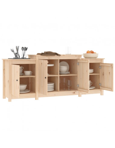 Credenza 164x37x68cm in Legno Massello di Pino