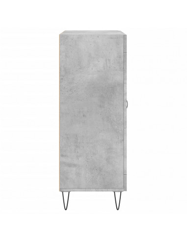 Credenza Grigio Cemento 69,5x34x90 cm in Legno Multistrato