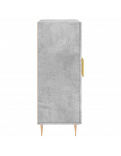 Credenza Grigio Cemento 69,5x34x90 cm in Legno Multistrato 2