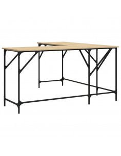 Scrivania Rovere Sonoma 149x149x75 cm in Legno Multistrato 2