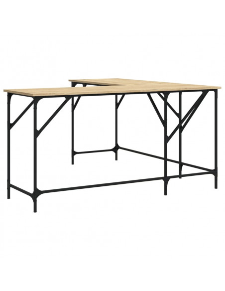Scrivania Rovere Sonoma 149x149x75 cm in Legno Multistrato