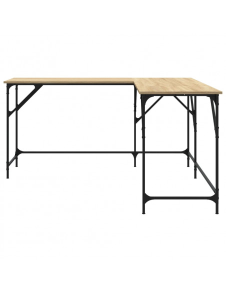 Scrivania Rovere Sonoma 149x149x75 cm in Legno Multistrato