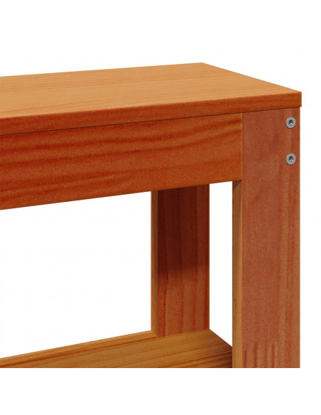 Letto senza Materasso Marrone Cera 120x190 cm in Legno di Pino