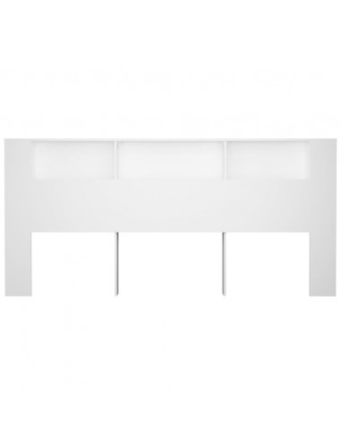 Testiera con Scomparti Bianca 220x18,5x104,5 cm