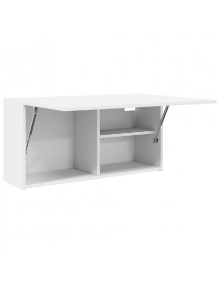Mobile da Bagno a Parete Bianco 80x25x40 cm in Truciolato