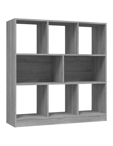 Libreria Grigio Sonoma 97,5x29,5x100 cm in Legno Multistrato