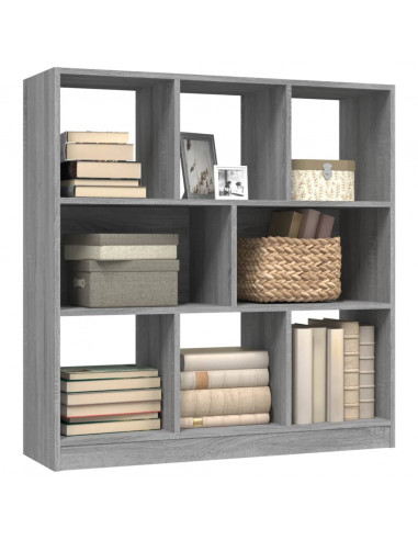 Libreria Grigio Sonoma 97,5x29,5x100 cm in Legno Multistrato