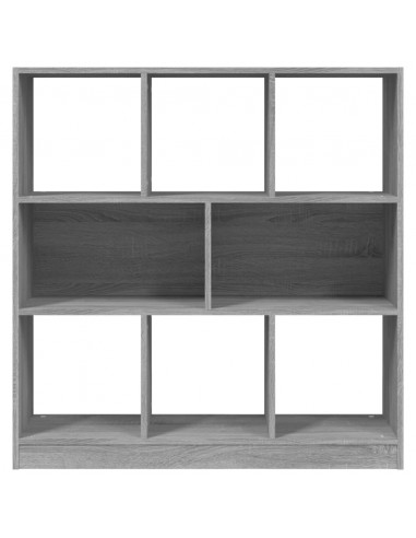 Libreria Grigio Sonoma 97,5x29,5x100 cm in Legno Multistrato