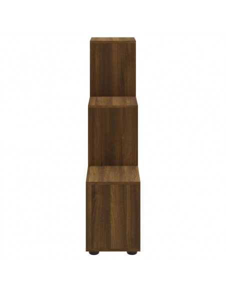 Libreria a Scala Rovere Marrone 107 cm in Legno Multistrato