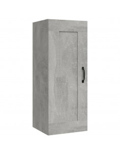 Armadietto a Muro Grigio Cemento 35x34x90 cm Legno Multistrato 2