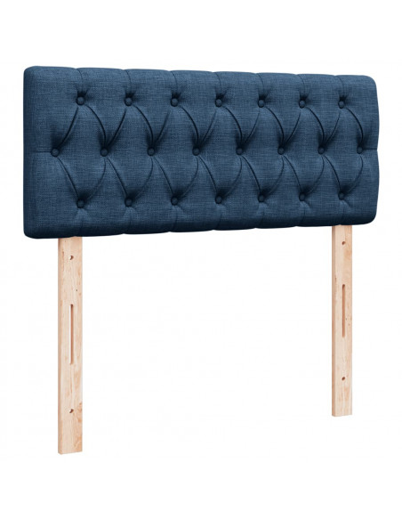 Giroletto a Molle con Materasso Blu 120x200 cm in Tessuto