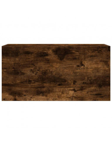 Mobile da Bagno a Parete Rovere Fumo 80x25x40 cm in Truciolato