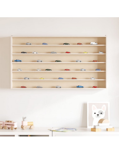 Mobili con Vetrina Parete con 6 Ripiani 100x8,5x55 cm