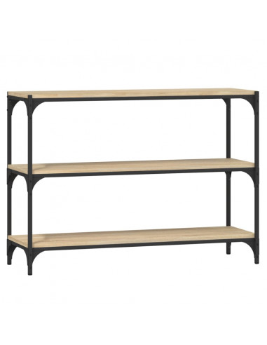 Libreria Rovere Sonoma 100x33x70,5cm Legno Multistrato Acciaio