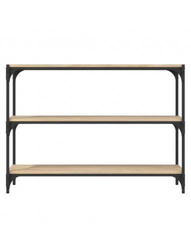 Libreria Rovere Sonoma 100x33x70,5cm Legno Multistrato Acciaio
