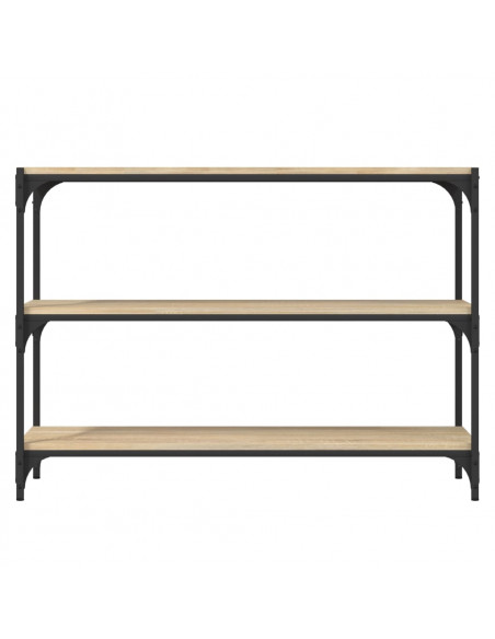 Libreria Rovere Sonoma 100x33x70,5cm Legno Multistrato Acciaio