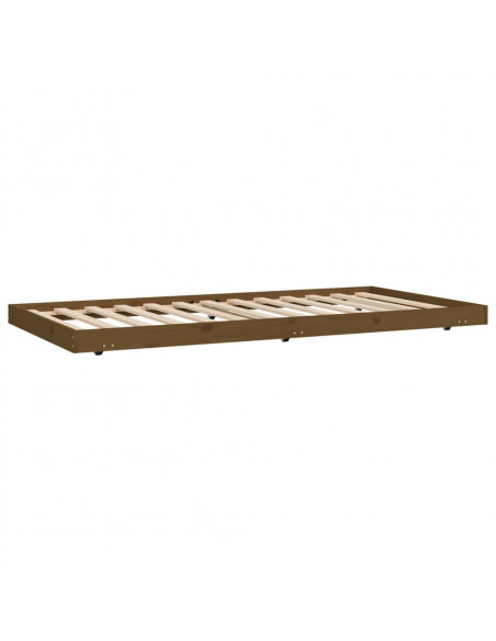Giroletto Miele 90x200 cm in Legno Massello di Pino