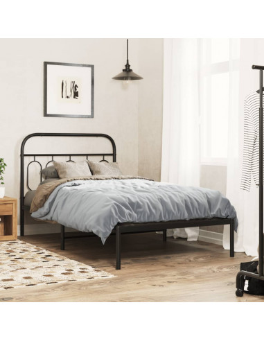 Testiera in Metallo Nero 107 cm