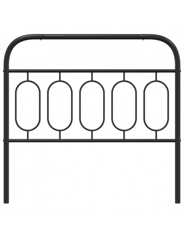 Testiera in Metallo Nero 107 cm