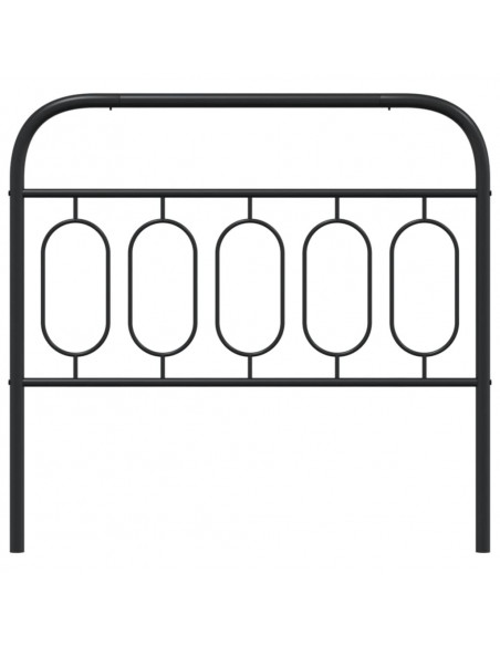 Testiera in Metallo Nero 107 cm