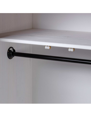 Armadio Bianco 80x50x171,5 cm Legno Massello Pino Panama Range