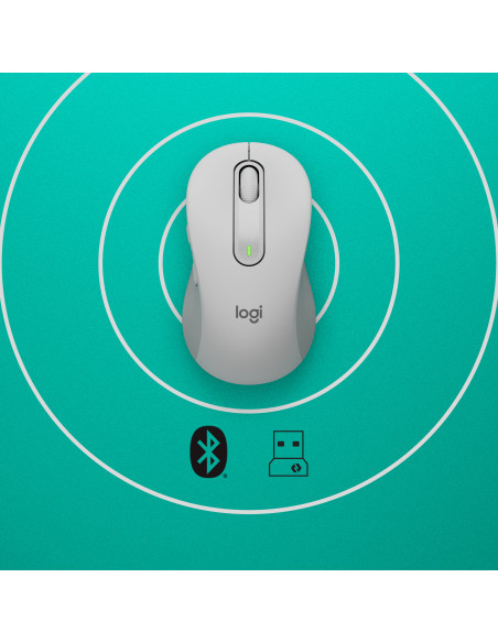 Logitech Signature M650 for Business mouse Ufficio Mano destra RF senza fili + Bluetooth Ottico 4000 DPI