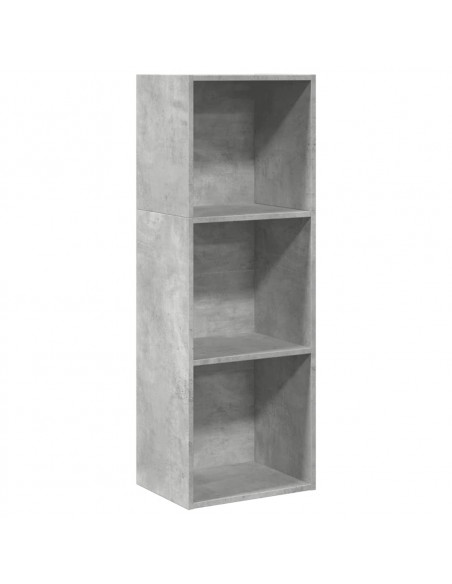 Libreria Grigio Cemento 40x30x114 cm in Legno Multistrato