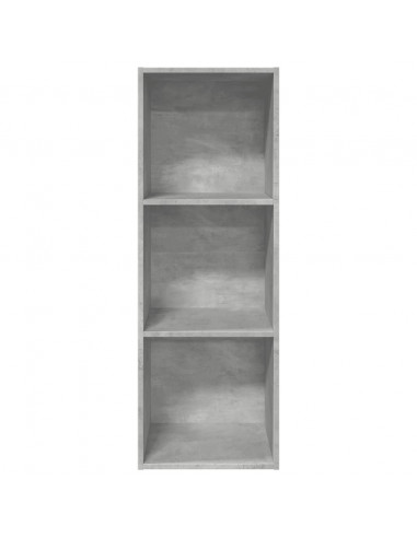 Libreria Grigio Cemento 40x30x114 cm in Legno Multistrato