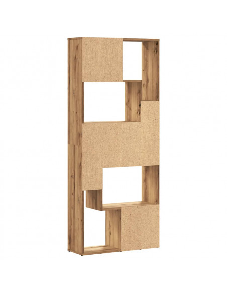 Libreria Rovere Artigianale 67x24x161 cm in Truciolato