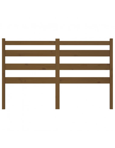 Testiera per Letto Miele 141x4x100 cm in Legno Massello di Pino