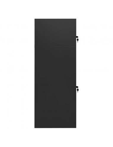 Armadietto per Sella Antracite 53x53x140 cm in Acciaio